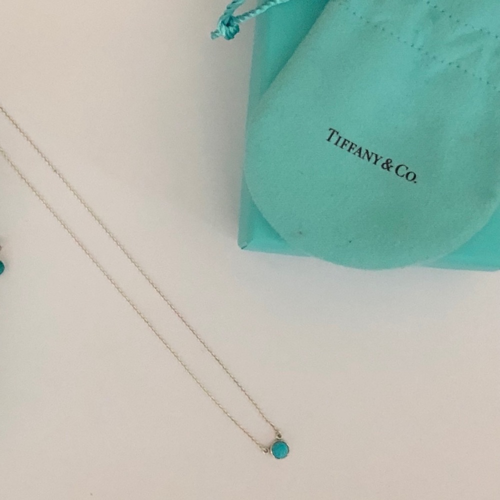 Tiffany&Co Turquoise & Sterling Silver 16”necklace